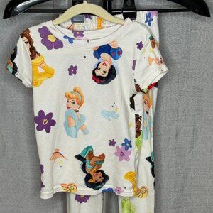 Disney - Princess - Short Sleeve and Pants Pajama Set - Size 6